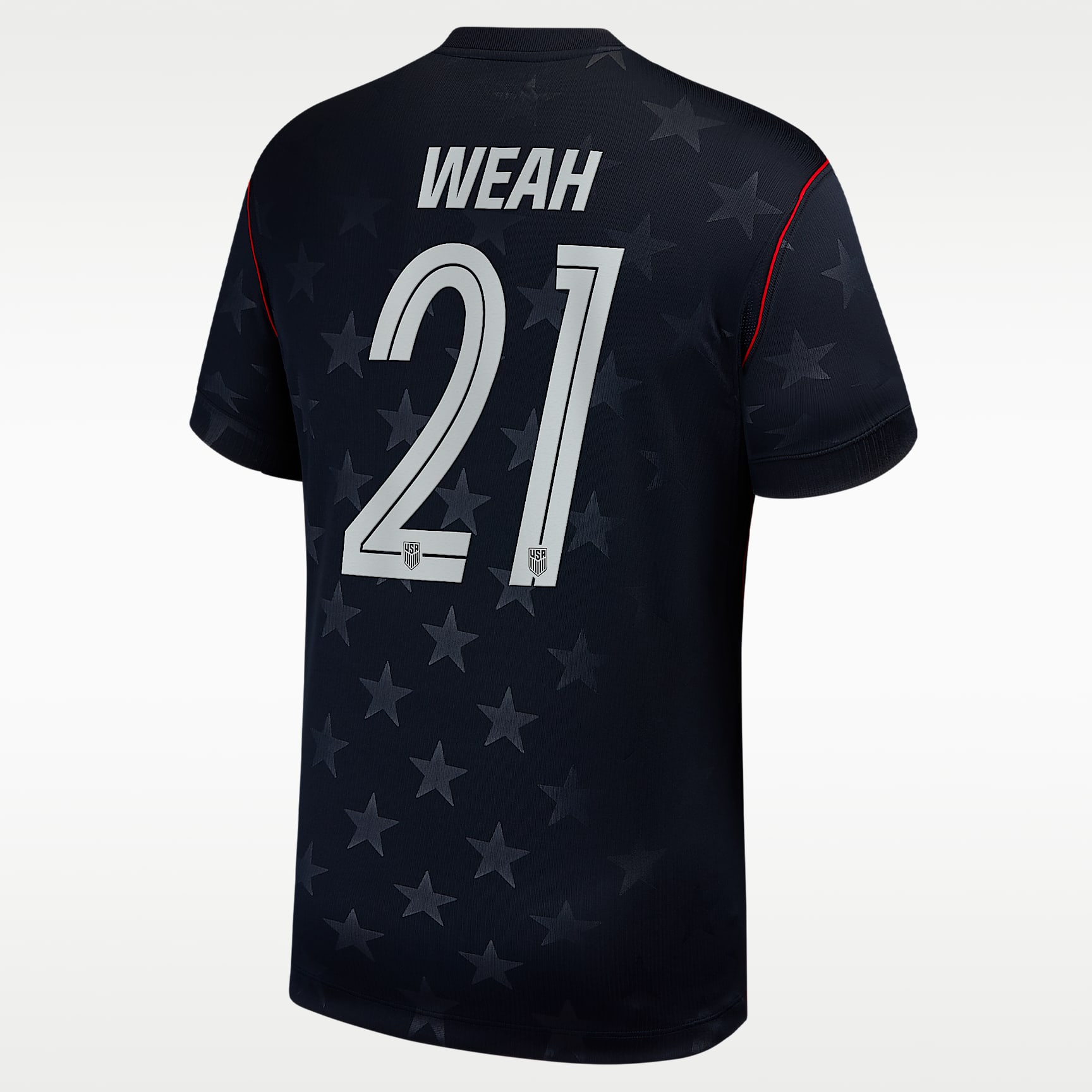 Timothy Weah USMNT 2026 Stadium Away Men's Nike Dri-FIT Soccer